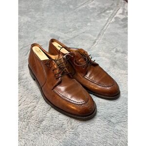 Pronto-Uomo Firenze‎ Brown Lace Up Shoes Genuine Leather Made In Italy Sz 9 M